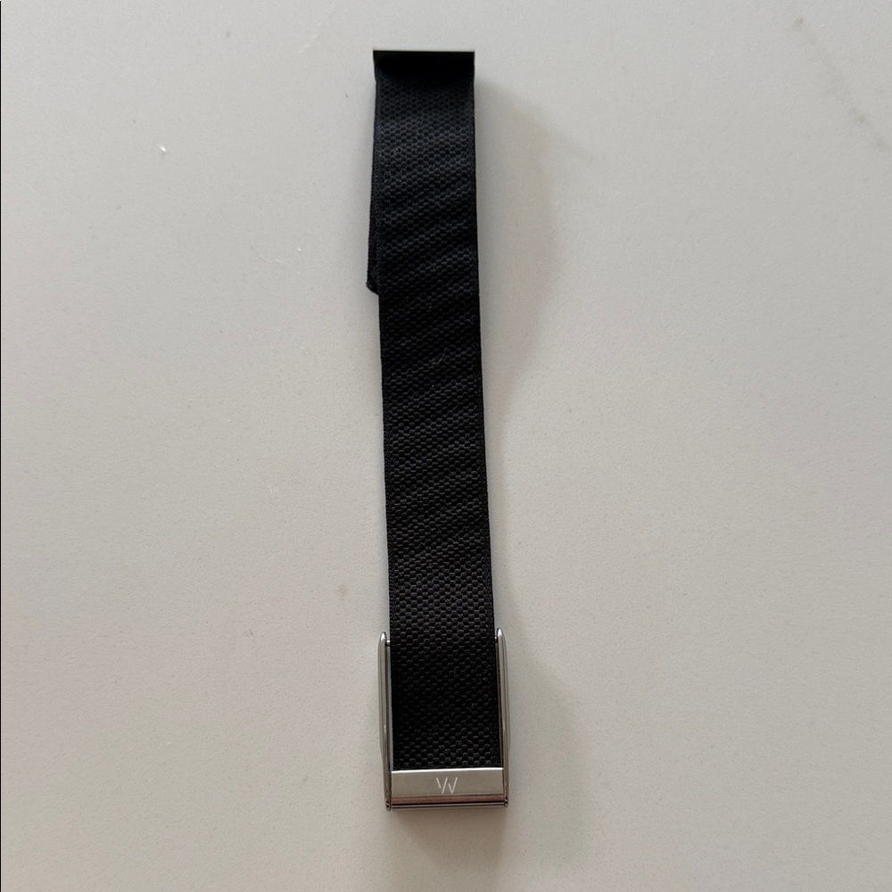 WHOOP Black Strap with Silver Detail